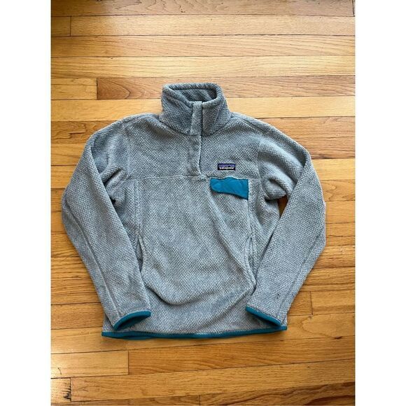 Patagonia Synchilla Snap T Fleece Pullover Womens Size S and Gray - Picture 1 of 4
